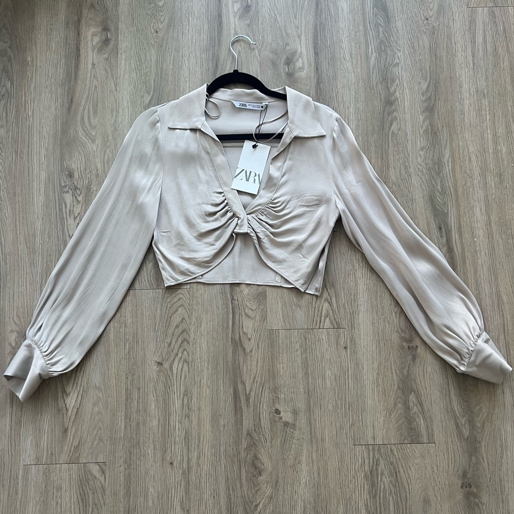Zara satin blouse, never worn